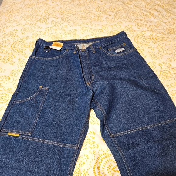 NEW Men's Gusset Defender Motorcycle Riding Jeans Size 38x34 Made in USA - Picture 11 of 11